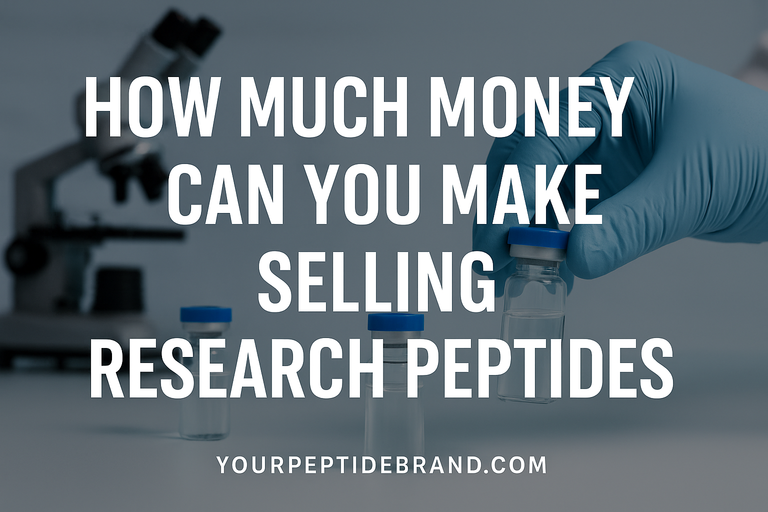 How much money can you make selling research peptides
