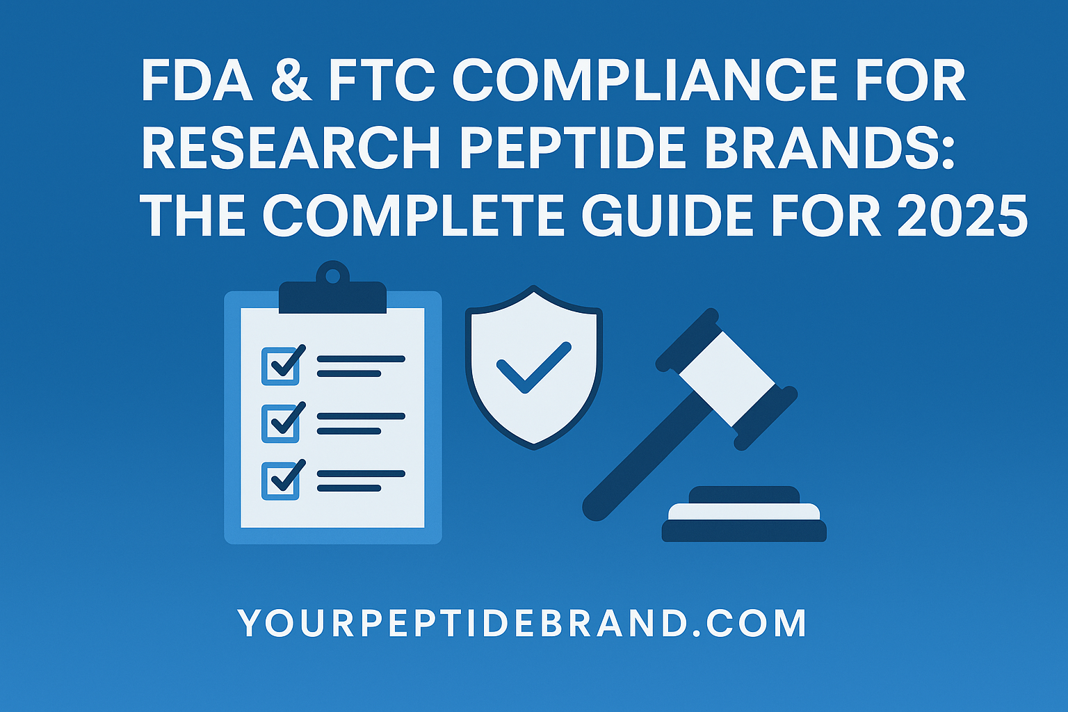 FDA & FTC Compliance for Research Peptide Brands – 2025 Guide