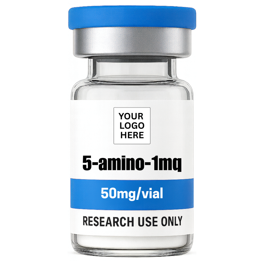 5-amino-1MQ 50 mg research peptide vial – YourPeptideBrand.com – for research use only